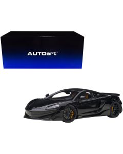 Mclaren 600LT Onyx Black and Carbon 1/18 Model Car by Autoart