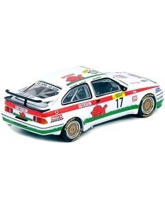 Ford Sierra RS500 Cosworth RHD (Right Hand Drive) #17 Alain Semoulin - Jesus Pareja - Thierry Tassin "BATIBOUW" WTCC World Touring Car Championship Spa 24 Hours (1987) 1/64 Diecast Model Car by Inno Models