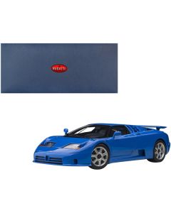 Bugatti EB110 SS Super Sport French Racing Blue with Silver Wheels 1/18 Model Car by Autoart