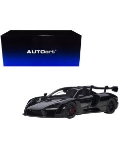 Mclaren Senna Stealth Cosmos Black with Carbon Accents 1/18 Model Car by Autoart