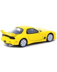 Mazda RX-7 (FD3S) Mazdaspeed A-Spec RHD (Right Hand Drive) Competition Yellow Mica "Global64" Series 1/64 Diecast Model Car by Tarmac Works