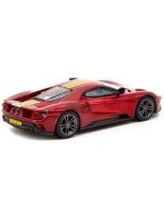 Ford GT Liquid Red Metallic with Gold Stripes "Shmee150 Collection" "Collaboration Model" 1/64 Diecast Model Car by Mini GT & Tarmac Works