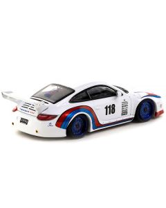 997 Old & New Body Kit #118 White with Red and Blue Stripes "Spyder" "Hobby64" Series 1/64 Diecast Model Car by Tarmac Works