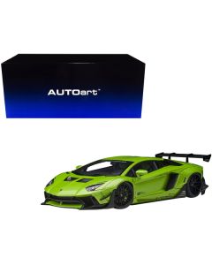 Lamborghini Aventador Liberty Walk LB-Works Pearl Green Metallic Limited Edition 1/18 Model Car by Autoart