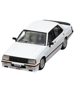 Mitsubishi Lancer EX2000 Turbo RHD (Right Hand Drive) White with Stripes with Extra Wheels 1/64 Diecast Model Car by BM Creations