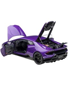 Lamborghini Huracan Performante Viola Pasifae / Pearl Purple with Black Wheels 1/12 Model Car by Autoart