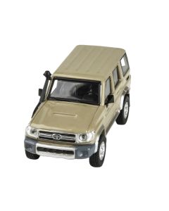 2014 Toyota Land Cruiser 76 Sandy Taupe Tan 1/64 Diecast Model Car by Paragon Models