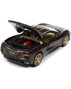 2020 Chevrolet Corvette Zeus Bronze Metallic "Sports Cars" Limited Edition 1/64 Diecast Model Car by Auto World