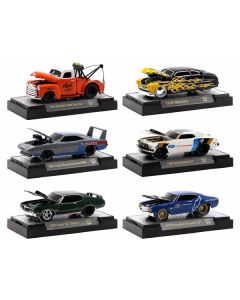 "Ground Pounders" 6 Cars Set Release 23 IN DISPLAY CASES Limited Edition to 9000 pieces Worldwide 1/64 Diecast Model Cars by M2 Machines