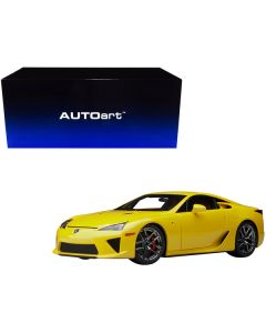 Lexus LFA Pearl Yellow with Red and Black Interior 1/18 Model Car by Autoart