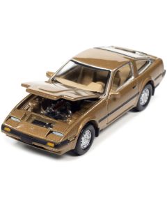 1984 Nissan 300ZX Aspen Gold Metallic with Black Stripes "Classic Gold Collection" Series Limited Edition to 12480 pieces Worldwide 1/64 Diecast Model Car by Johnny Lightning