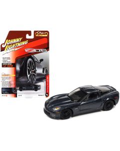 2012 Chevrolet Corvette Z06 Supersonic Blue Metallic "Classic Gold Collection" Series Limited Edition to 12240 pieces Worldwide 1/64 Diecast Model Car by Johnny Lightning