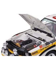 Audi Sport Quattro S1 #6 H. Mikkola - A. Hertz Rally Monte Carlo (1986) 1/18 Model Car by Autoart