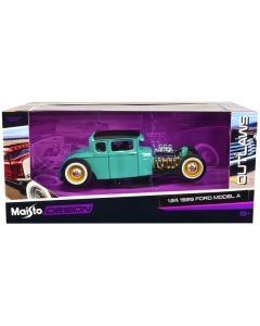 1929 Ford Model A Green with Matt Black Top "Outlaws" Series 1/24 Diecast Model Car by Maisto