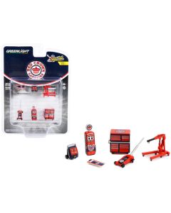 "Red Crown Gasoline" 6 piece Shop Tools Set "Shop Tool Accessories" Series 5 1/64 Models by Greenlight