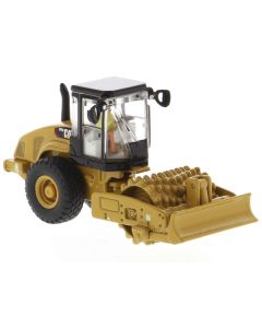 CAT Caterpillar CS56 Padfoot Drum Vibratory Soil Compactor with Operator "High Line" Series 1/87 (HO) Scale Diecast Model by Diecast Masters