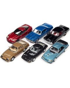 "Classic Gold Collection" 2022 Set A of 6 Cars Release 2 1/64 Diecast Model Cars by Johnny Lightning