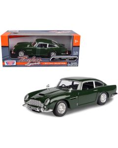 Aston Martin DB5 RHD (Right Hand Drive) Dark Green "Timeless Legends" Series 1/24 Diecast Model Car by Motormax