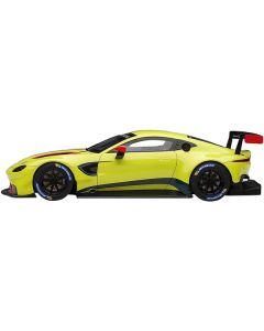 2018 Aston Martin Vantage GTE Le Mans PRO Presentation Car Lemon Green Metallic with Carbon and Red Accents "Aston Martin Racing" 1/18 Model Car by Autoart