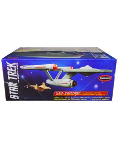 Skill 2 Model Kit Star Trek U.S.S. Enterprise and S.S. Botany Bay "The Original Series" "Space Seed" Edition Snap-Together 1/1000 Scale Model by Polar Lights