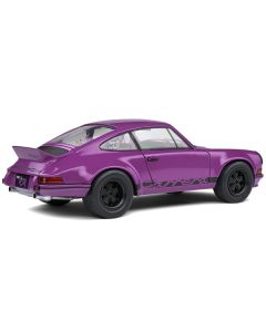 1973 Porsche 911 RSR Purple with Black Stripes 1/18 Diecast Model Car by Solido