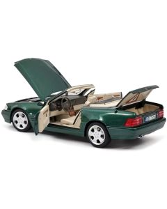 1999 Mercedes-Benz SL 500 Cabriolet Green Metallic 1/18 Diecast Model Car by Norev