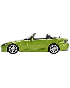 Honda S2000 (AP2) Convertible Lime Green Metallic Limited Edition to 1800 pieces Worldwide 1/64 Diecast Model Car by Mini GT