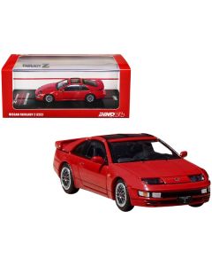 Nissan Fairlady Z (Z32) RHD (Right Hand Drive) Aztec Red with Sunroof and Extra Wheels 1/64 Diecast Model Car by Inno Models