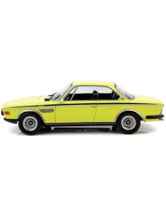 1971 BMW 3.0 CSL Yellow with Black Stripes Limited Edition to 600 pieces Worldwide 1/18 Diecast Model Car by Minichamps