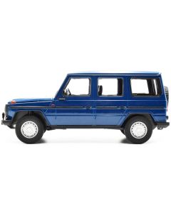 1980 Mercedes-Benz G-Model (LWB) Dark Blue with Black Stripes Limited Edition to 402 pieces Worldwide 1/18 Diecast Model Car by Minichamps