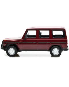 1980 Mercedes-Benz G-Model (LWB) Dark Red with Black Stripes Limited Edition to 402 pieces Worldwide 1/18 Diecast Model Car by Minichamps