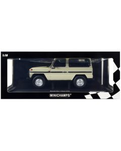 1980 Mercedes-Benz G-Model (SWB) Gray with Black Stripes Limited Edition to 504 pieces Worldwide 1/18 Diecast Model Car by Minichamps