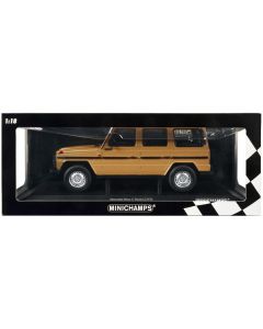 1980 Mercedes-Benz G-Model (LWB) Beige with Black Stripes Limited Edition to 504 pieces Worldwide 1/18 Diecast Model Car by Minichamps