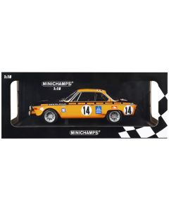 BMW 2800 CS #14 Gunther Huber - Helmut Kelleners "BMW Alpina" Winner 24 Hours of Spa (1970) Limited Edition to 564 pieces Worldwide 1/18 Diecast Model Car by Minichamps