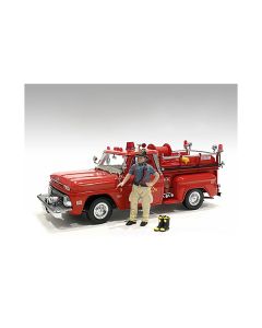 "Firefighters" Getting Ready Figure with Boots Accessory for 1/18 Scale Models by American Diorama