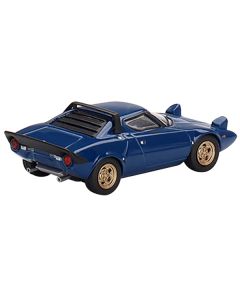 Lancia Stratos HF Stradale Bleu Vincennes Blue Limited Edition to 1800 pieces Worldwide 1/64 Diecast Model Car by Mini GT