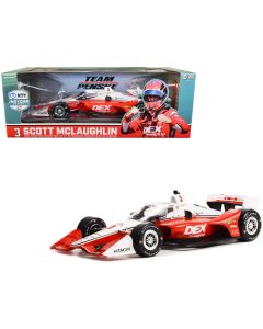 Dallara IndyCar #3 Scott McLaughlin "DEX Imaging" Team Penske (Road Course Configuration) "NTT IndyCar Series" First Win Firestone Grand Prix of St. Petersburg (2022) 1/18 Diecast Model Car by Greenlight