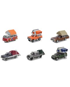 "The Great Outdoors" Set of 6 pieces Series 2 1/64 Diecast Model Cars by Greenlight