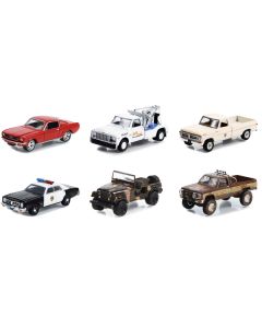 Hollywood Special Edition Fall Guy Stuntman Association "The Fall Guy" (1981-1986) TV Series Set of 6 pieces 1/64 Diecast Model Cars by Greenlight