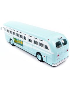 GMC PD-4103 Transit Bus #152 Light Blue "Burlington New Jersey" 1/87 (HO) Scale Model by Classic Metal Works