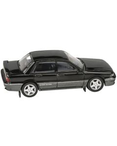 1988 Mitsubishi Galant VR-4 Lamp Black and Chateau Silver 1/64 Diecast Model Car by Paragon Models