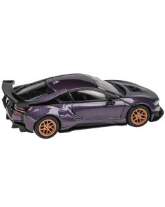 BMW i8 Liberty Walk Twilight Purple Metallic with Gold Wheels 1/64 Diecast Model Car by Paragon Models