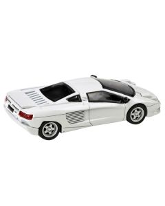 1991 Cizeta V16T Pearlescent White Metallic 1/64 Diecast Model Car by Paragon Models