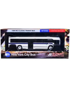 1989 MCI Classic Transit Bus MTA New York "Q11 Subway-Queens Blvd." "MTA New York City Bus" Series 1/87 Diecast Model by Iconic Replicas