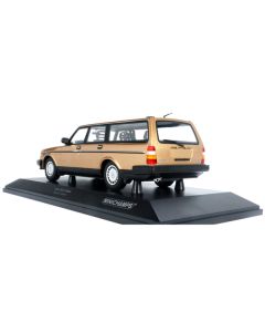 1986 Volvo 240 GL Break Gold Metallic Limited Edition to 402 pieces Worldwide 1/18 Diecast Model Car by Minichamps