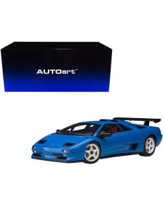 Lamborghini Diablo SV-R Blu Le Mans Blue 1/18 Model Car by Autoart