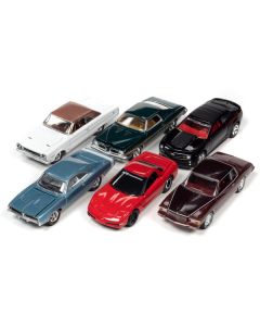 "Muscle Cars USA" 2022 Set A of 6 pieces Release 2 1/64 Diecast Model Cars by Johnny Lightning