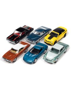 "Muscle Cars USA" 2022 Set B of 6 pieces Release 2 1/64 Diecast Model Cars by Johnny Lightning