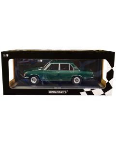 1968 BMW 2500 Green Metallic Limited Edition to 504 pieces Worldwide 1/18 Diecast Model Car by Minichamps