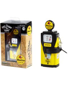 1948 Wayne 100-A Gas Pump "Beeline Gasoline" Yellow and Black "Vintage Gas Pumps" Series 12 1/18 Diecast Model by Greenlight